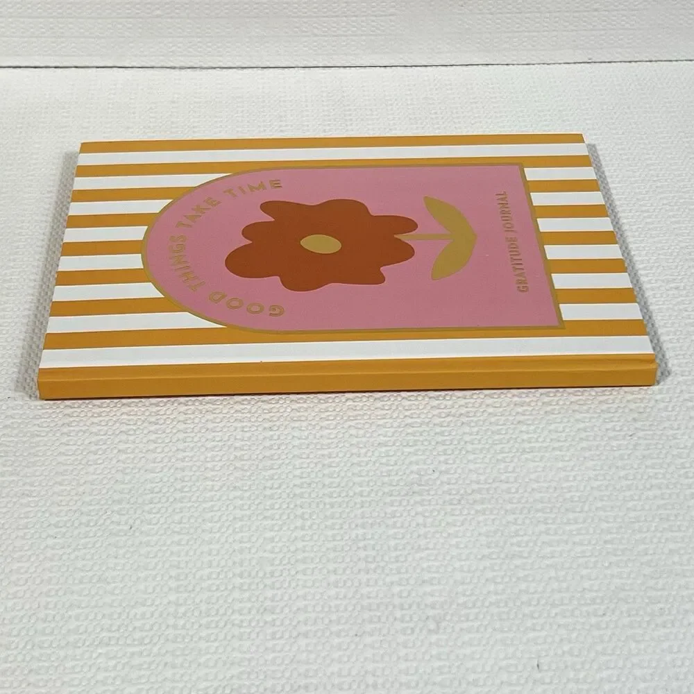 Good Things Take Time Hardcover Guided Gratitude Journal Multi 60 Lined Pages
